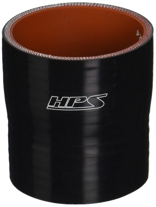 HPS HTSR-238-250-BLK High Temperature 4-ply Reinforced Silicone Reducer Coupler Hose, 50 PSI Maximum Pressure, 3" Length, 2-3/8" > 2-1/2" ID, Black
