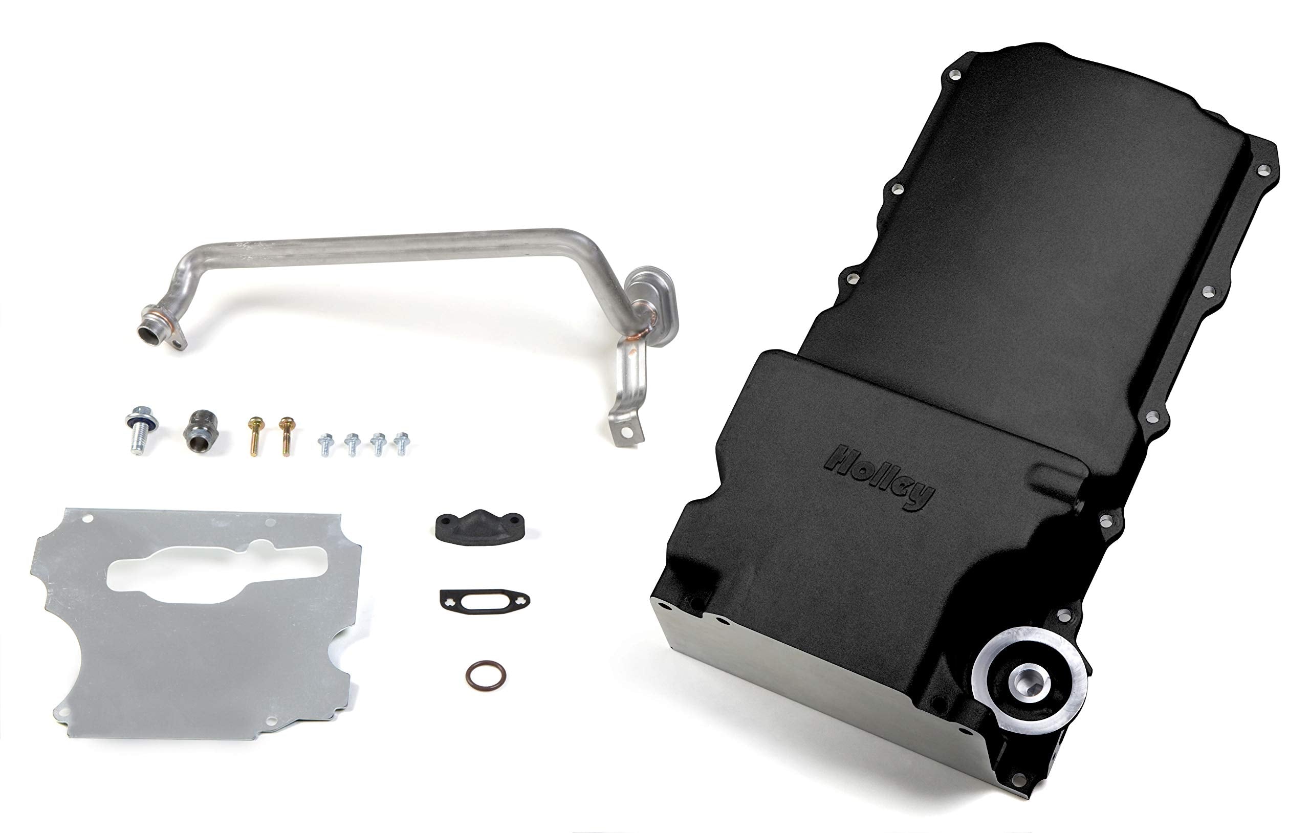 LS Swap Holley 302-1BK Oil Pan - Carbon Black Ceramic