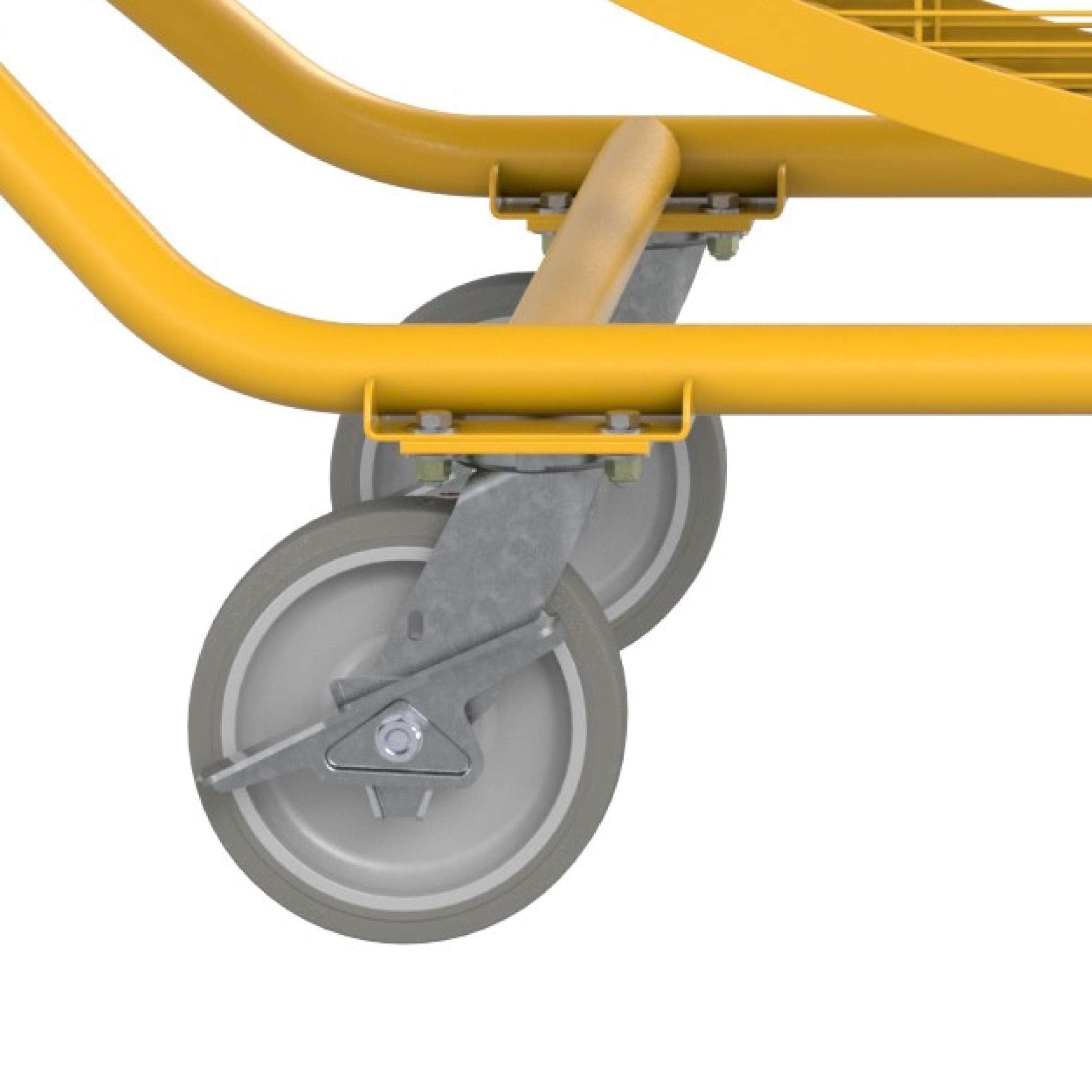 AirGo - Big Ass Fans, 8' Indoor/Outdoor Portable Fan with Wheels, Onboard Variable Speed Control, OSHA Compliant Steel Cage, IPX5 Rated, Washdown Capable, Safety Yellow