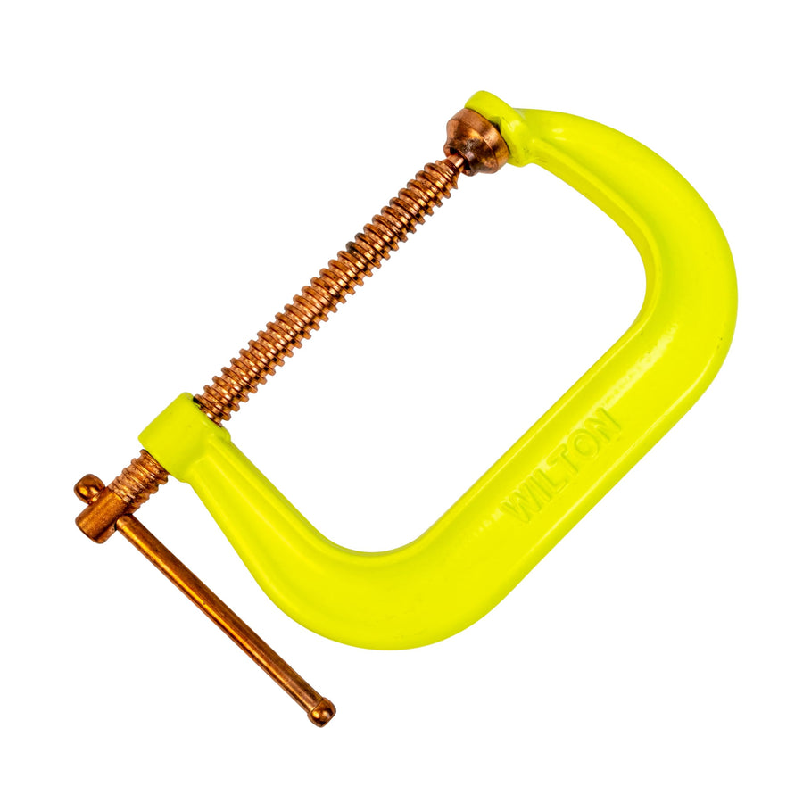 Wilton Hi-Vis Spark-Duty C-Clamp, 6" Opening, 4" Throat, 6600 Lbs. Clamping Force (Model 406CS)