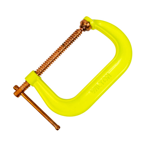 Wilton Hi-Vis Spark-Duty C-Clamp, 6" Opening, 4" Throat, 6600 Lbs. Clamping Force (Model 406CS)