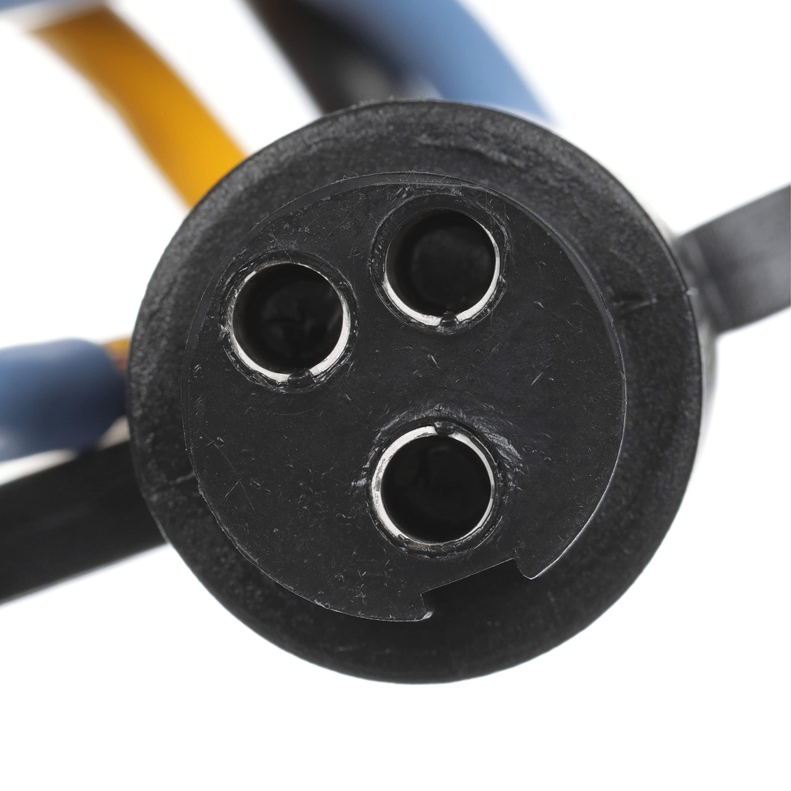 Heavy-Duty attwood 7647-7 Trolling Motor Connector, Male Plug, Motor Side, 6-Inch Harness with Butt Connectors, 10-Gauge Wire, One Size (7647-5)