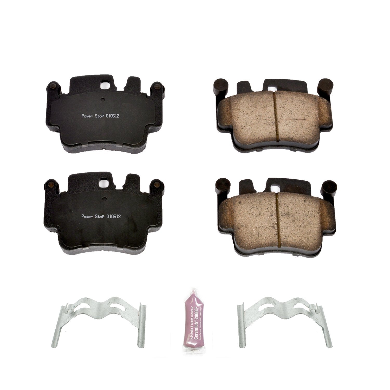 Power Stop Front Brake Kit For 1999-05 Porsche 911 | 2000-04 Porsche Boxster - Ceramic Brake Pads With Installation Hardware, 17-917