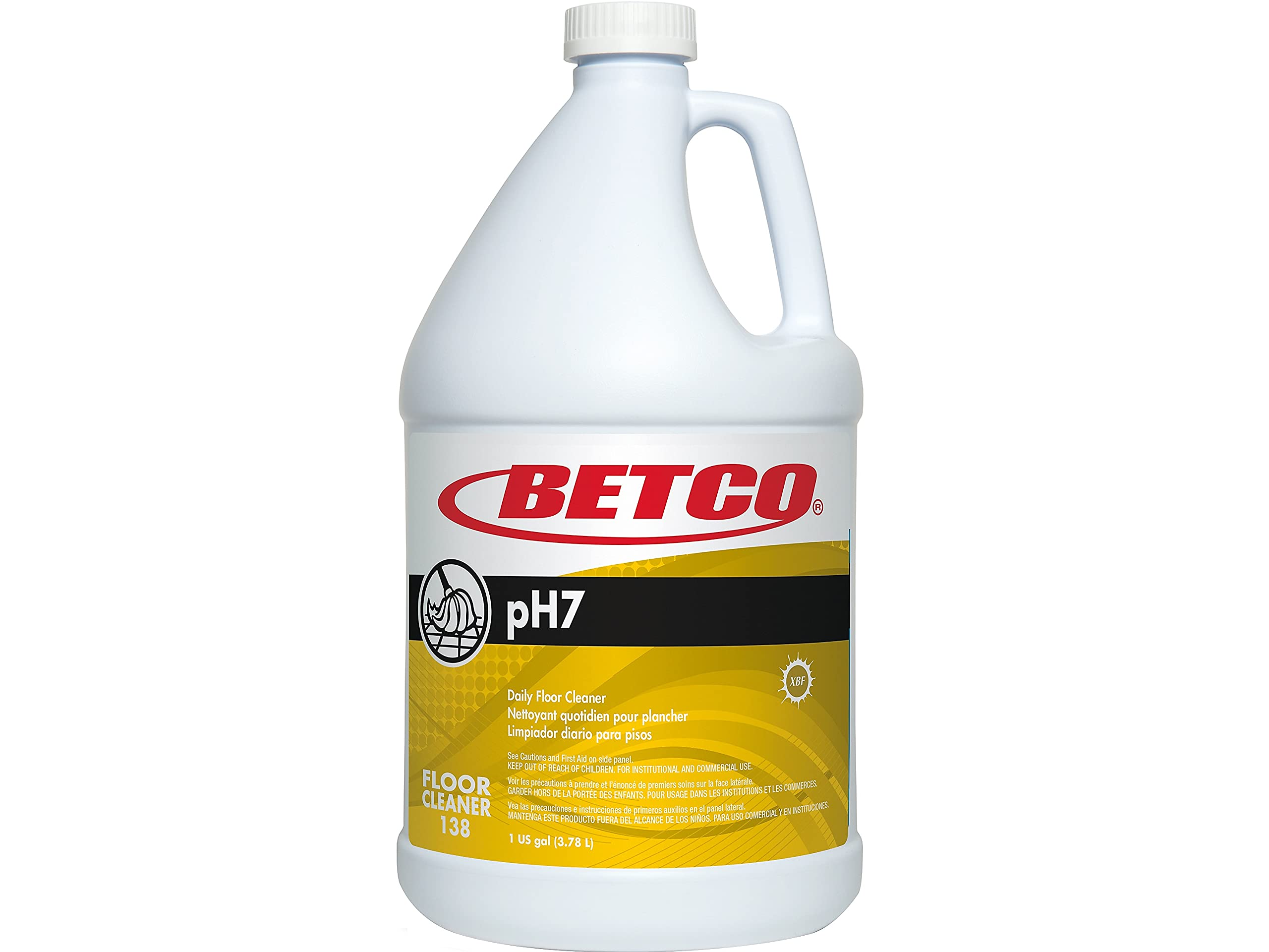 pH7 Betco Floor Cleaner, Lemon Scent, 1 Gal.
