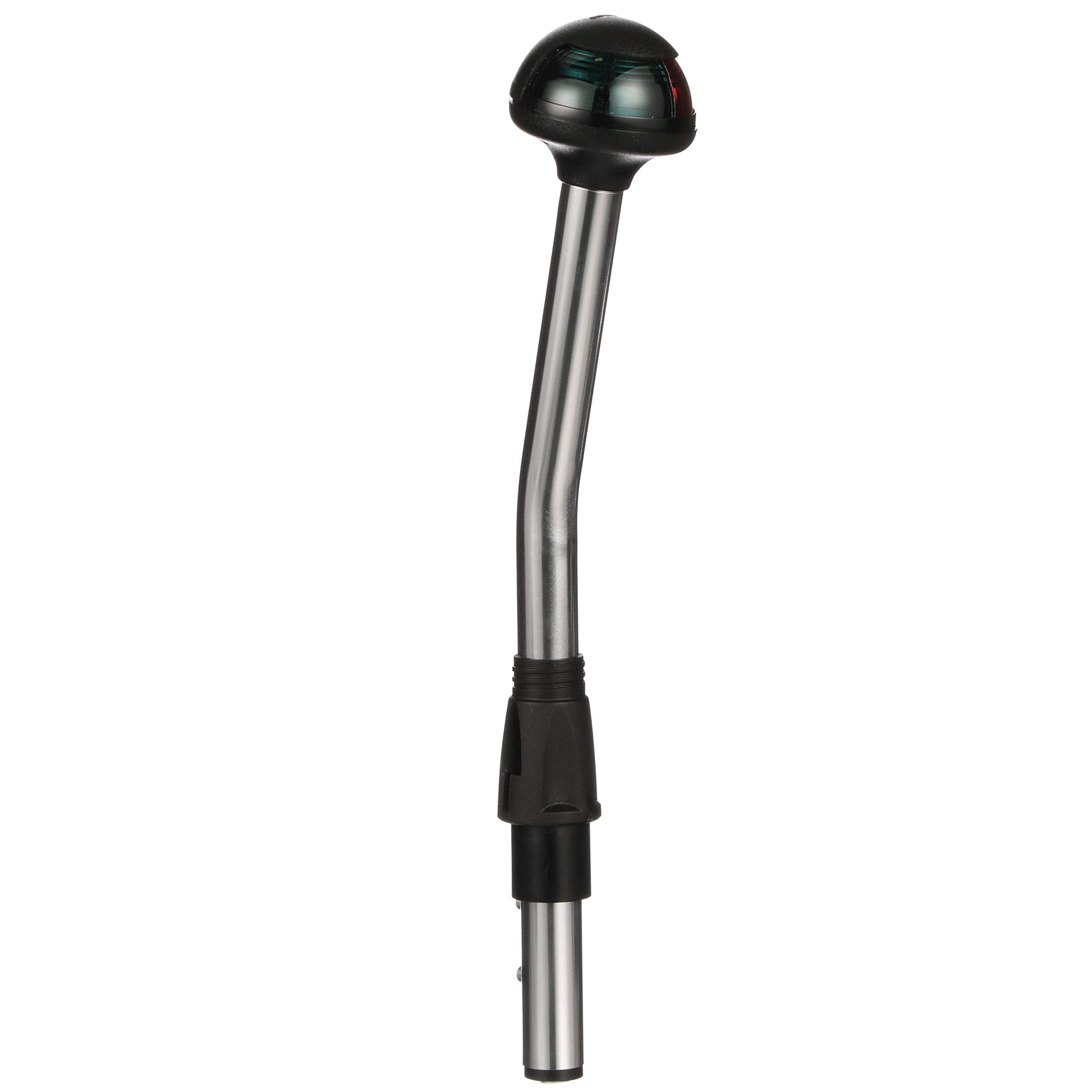 Bi-Color Attwood 5091-10-7 Stowaway 1-Mile Sidelights, 10-Inch Angled Pole, 225-Degree Visibility for Boats Up to 39.4 Feet