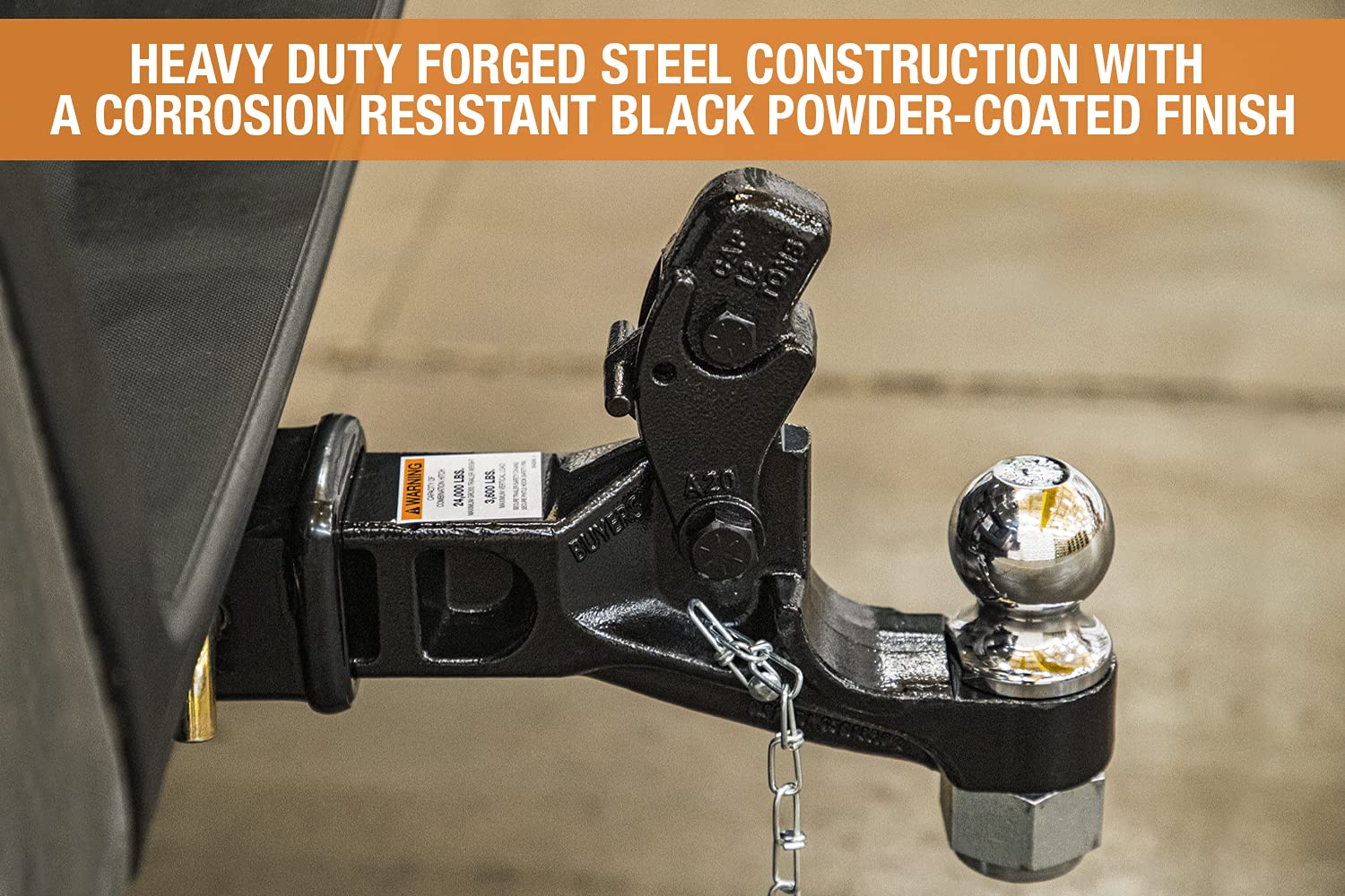 12 Ton Buyers Products Combination Hitch - 2-1/2 Inch Receiver, 2-5/16 Inch Ball -RM122516