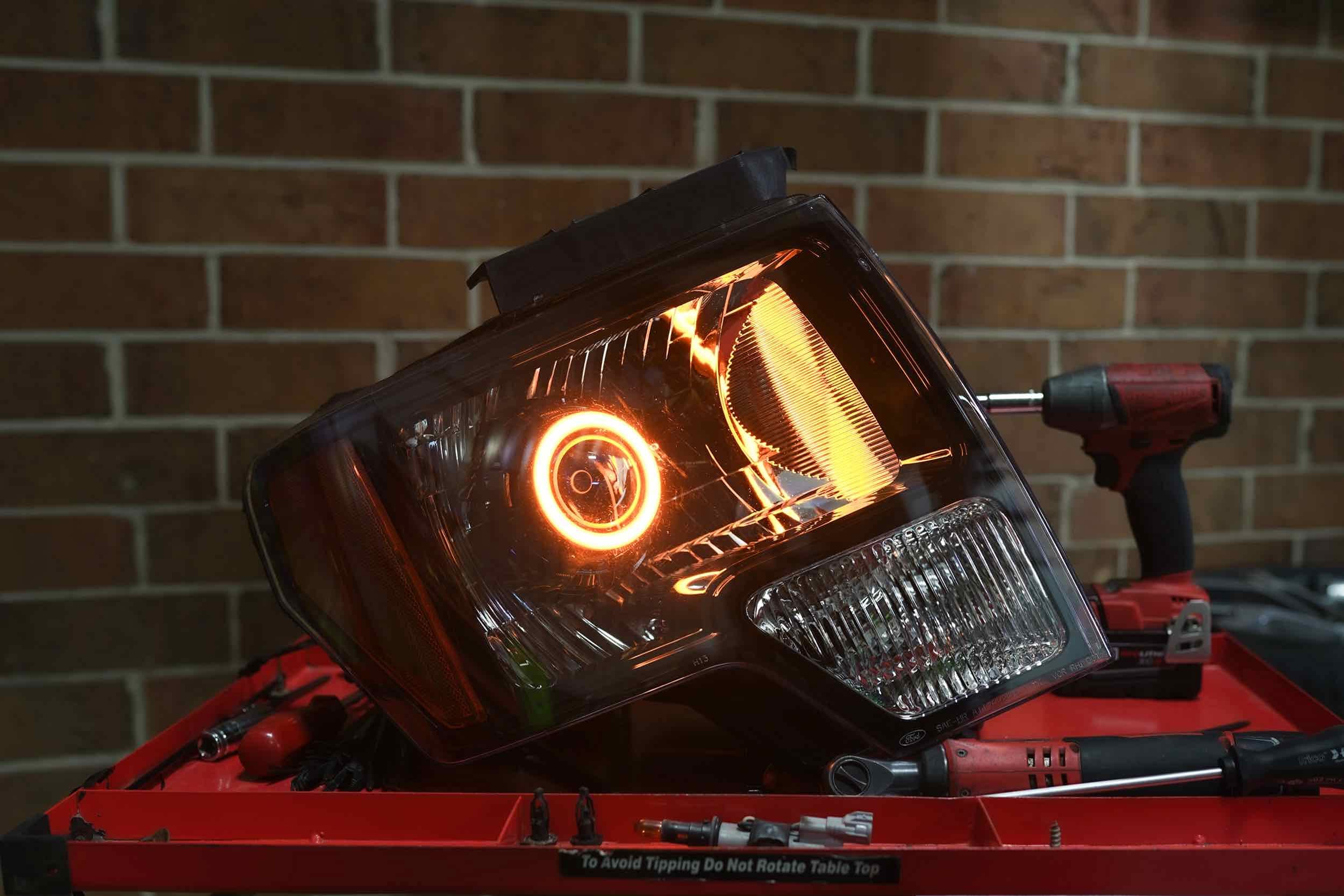 SmokeRings Profile Performance, Smoked Silicone Shells for External Mounting, Fit’s Profile Prism 70mm LED Halos, Waterproof Cover, Includes Mounting Screws, (LED Strips Sold Separately) (1x LED1608)