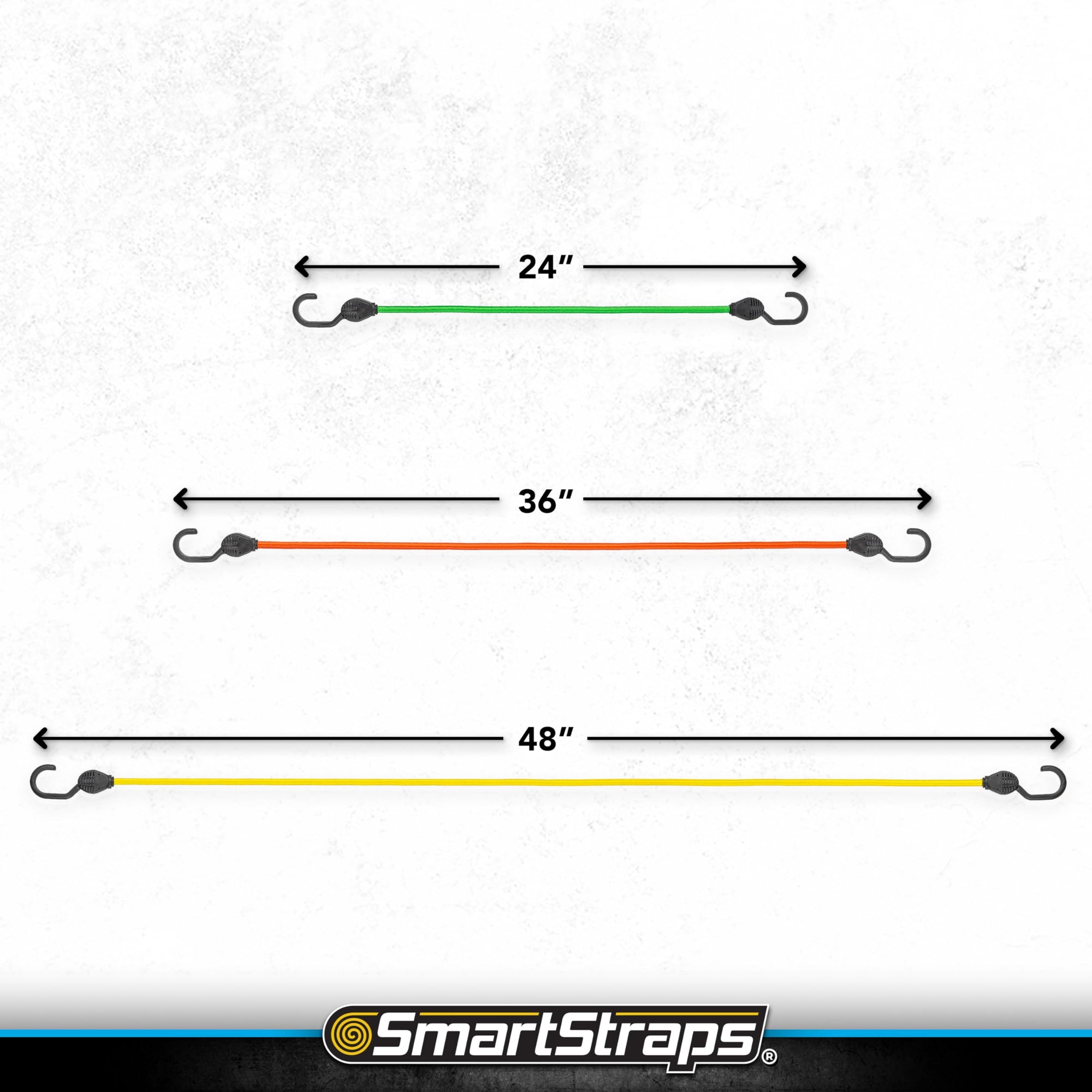 Bungee Value Pack Assortment SMARTSTRAPS 119 Super Strong, (Pack of 5)