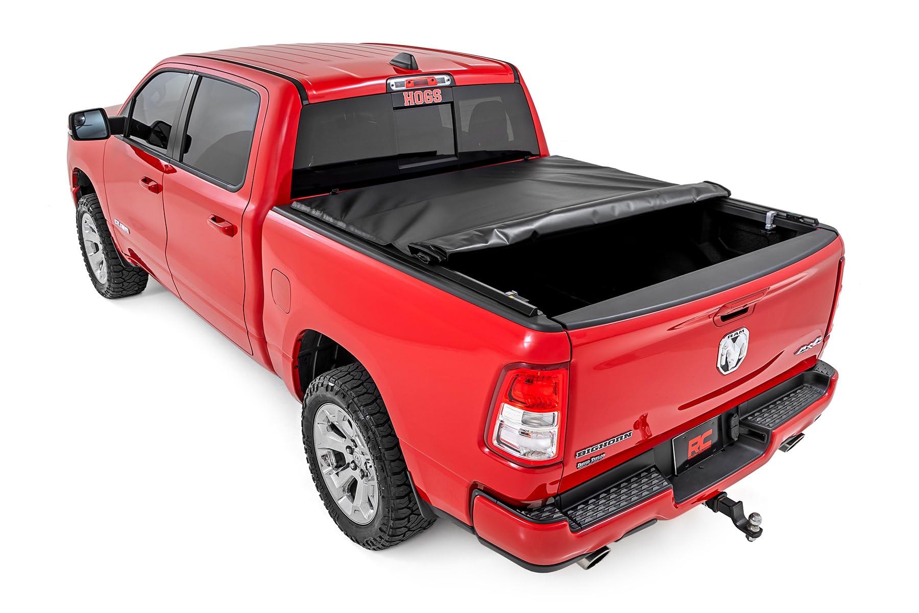 Soft Roll-Up Tonneau Cover Rough Country for Ram 1500 (2019-2026) 1500 TRX (2021-2024) - Sleek, Weather-Resistant Truck Bed Protection, Fits 5'7 Bed