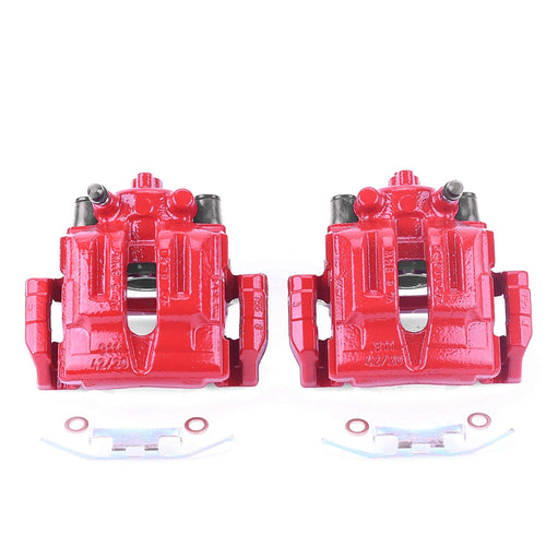 Power Stop Rear S3226 Pair of Calipers High-Temp Red Powder Coated For BMW 325i, BMW 325xi, BMW 328i, BMW 328i xDrive, BMW 328xi, BMW X1 [Model Specific]