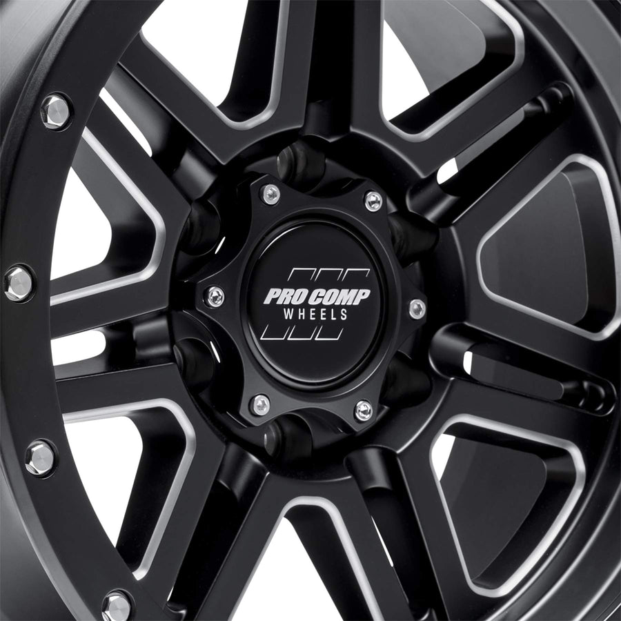 PRO COMP Apex Series 62 Satin Black Milled (20x10 / 6x5.5 / -18mm)