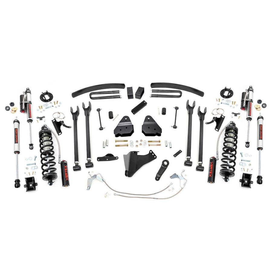 6" Rough Country Coilover Lift Kit for 08-10 Ford Super Duty | 4 Link - 58459
