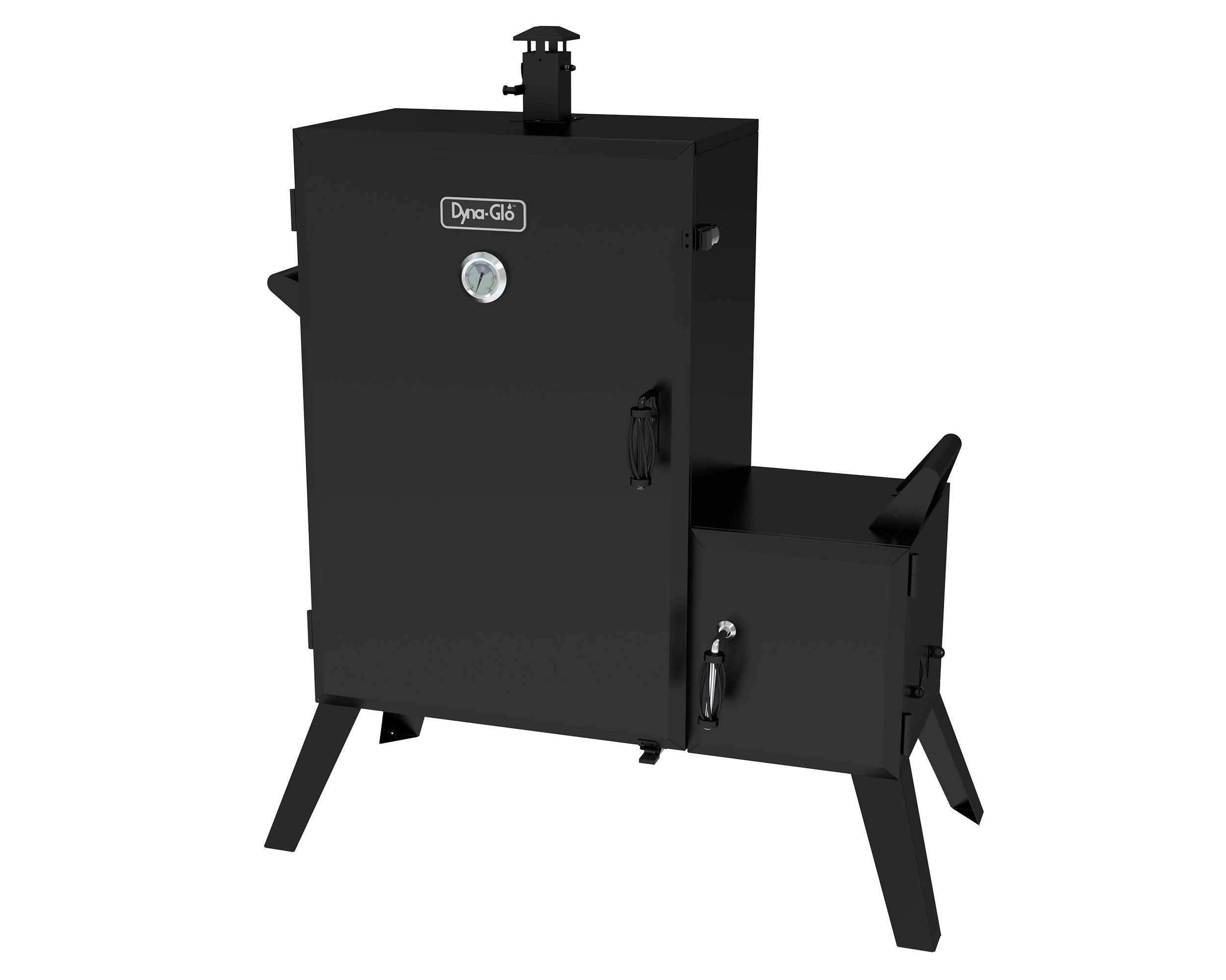 Dyna-Glo Vertical Offset Charcoal Smoker DGO1890BDC-D Wide Body, Black