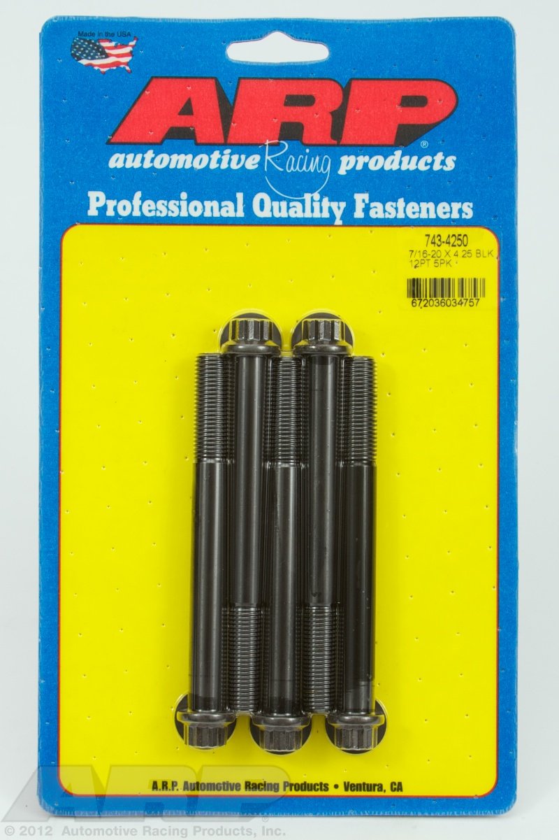 Black ARP (743-4250) Oxide Bolt