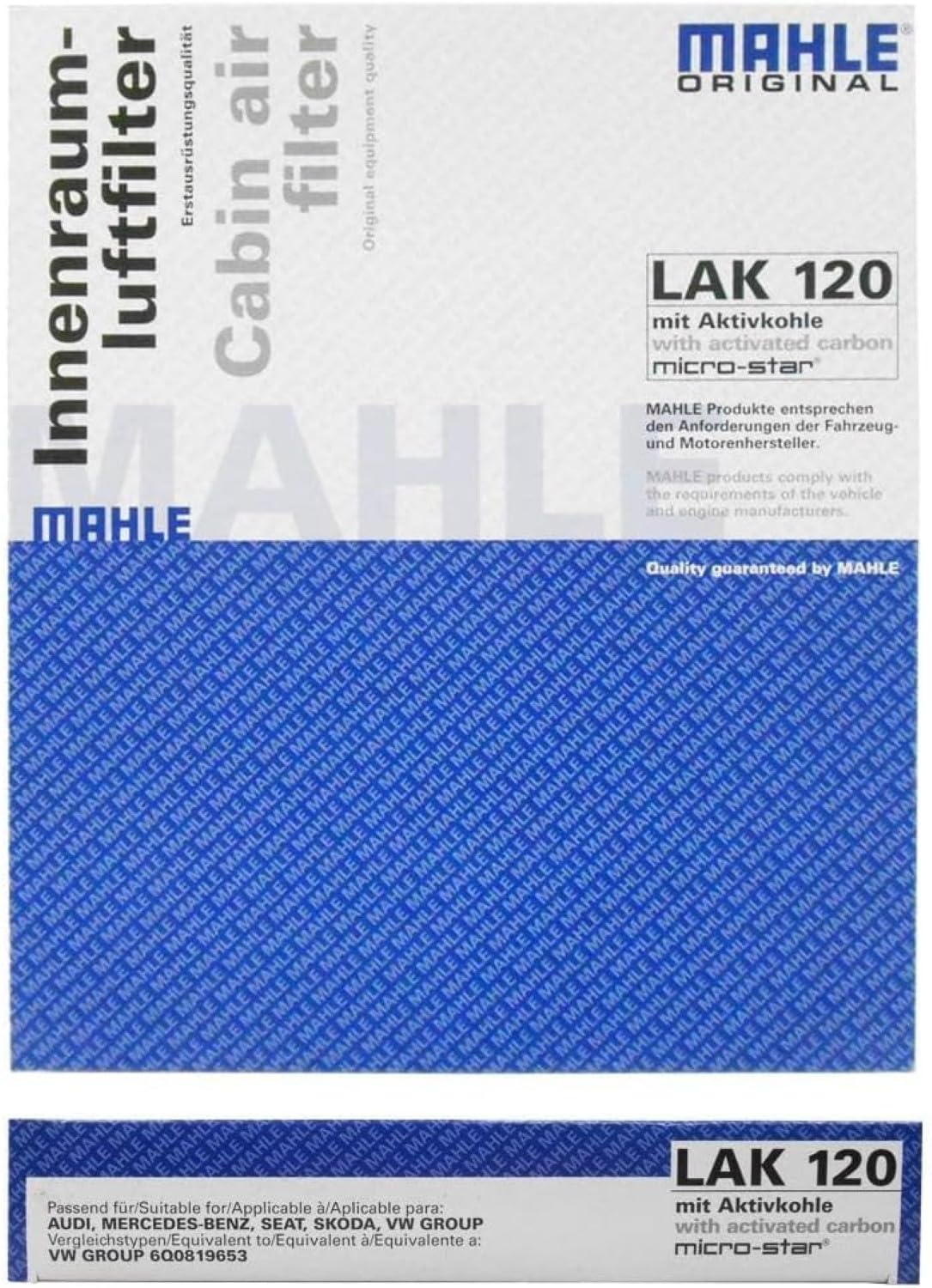 Cabin Air Filter MAHLE LAK 120