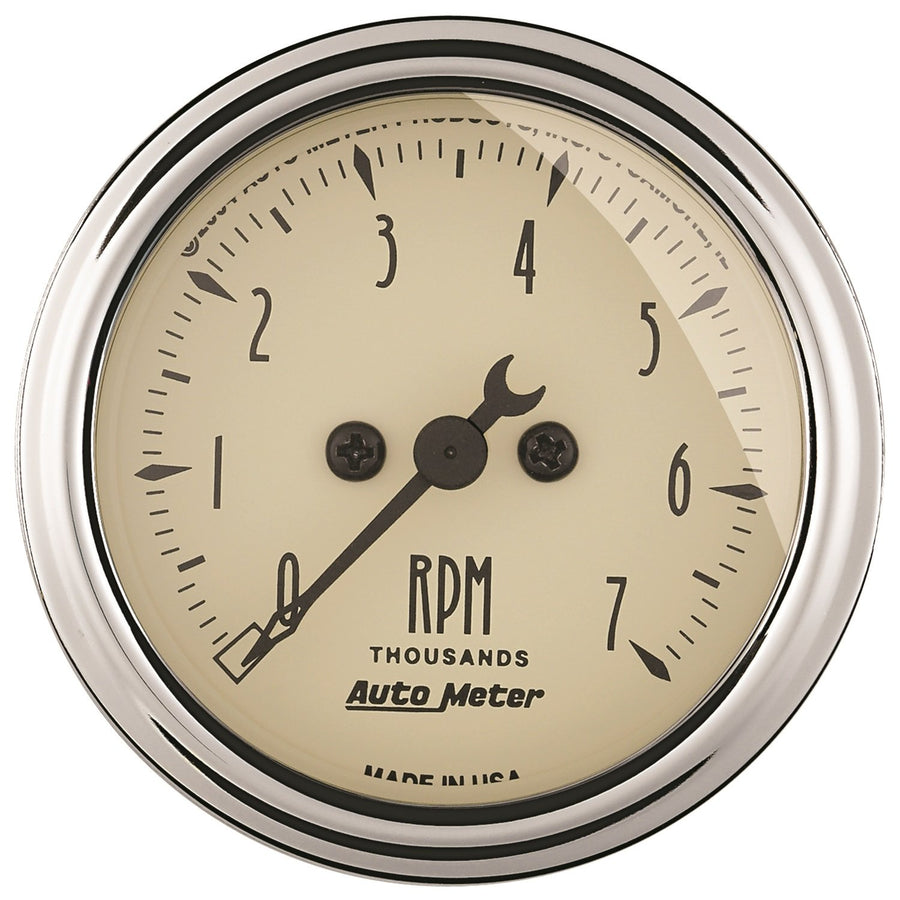 Electric Tachometer Auto Meter 1897 Antique Beige