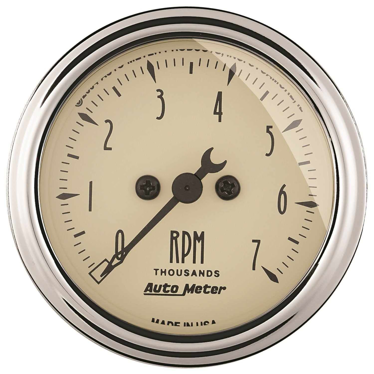 Electric Tachometer Auto Meter 1897 Antique Beige