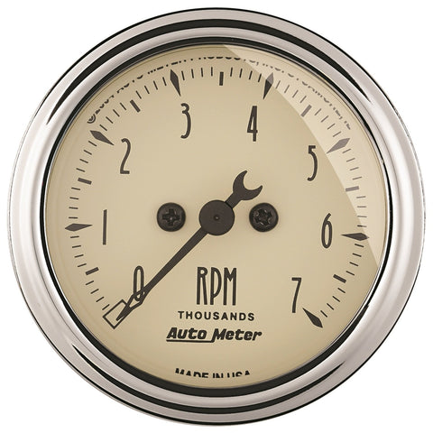 Electric Tachometer Auto Meter 1897 Antique Beige