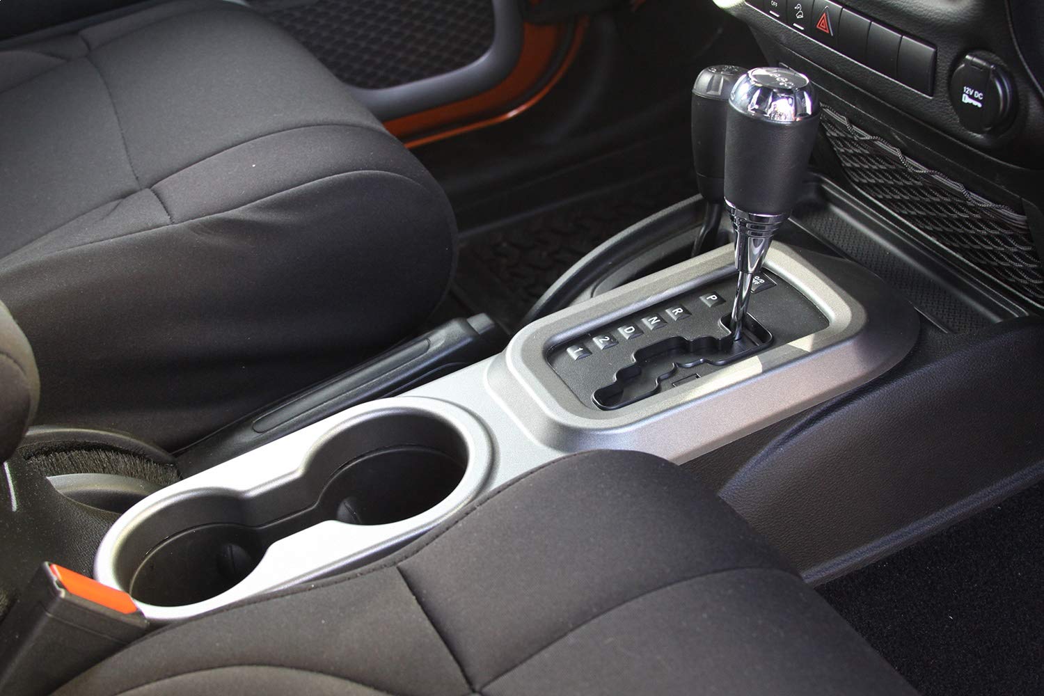 Cup Holder Rugged Trim for Jeep Wrangler JK | Thermoplastic Olefin (TPO), Charcoal | 11157.13 | Fits 2011-2018 Jeep Wrangler JK