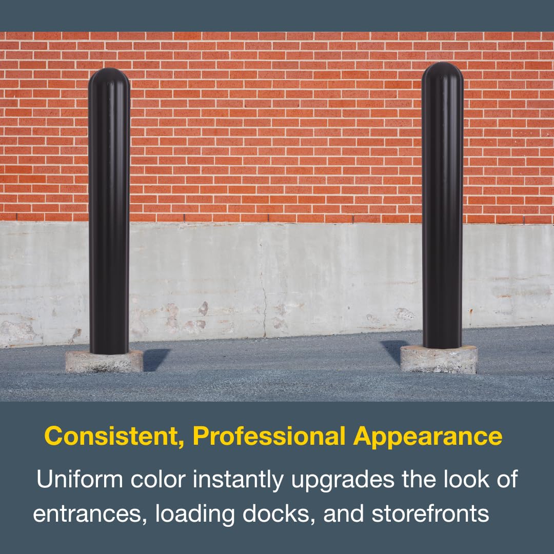 Bollard Covers Eagle for 6 Inch Poles - 56" Tall, Durable Fluted HDPE Plastic - Trimmable Brown Bollard Post Sleeve for Parking Lots, Warehouses, and Loading Docks, 1730BR