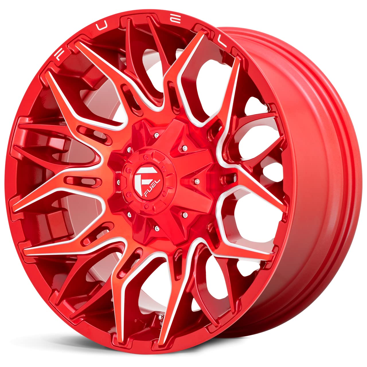 1PC Fuel D771 20X10 5X4.5/5.0 GL-RED-MILL -18MM - D77120002647