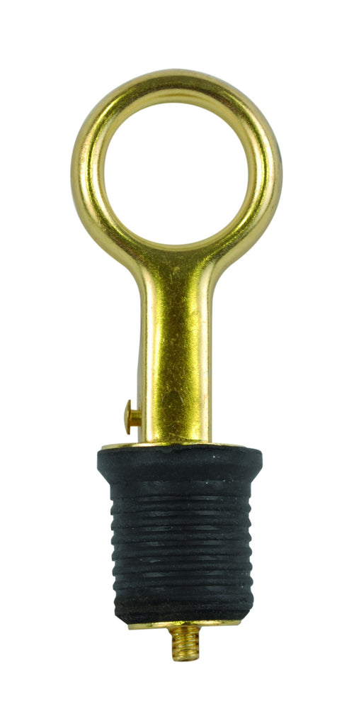Brass Plated Attwood 11586-4 Snap-Handle 1-inch Drain Plug