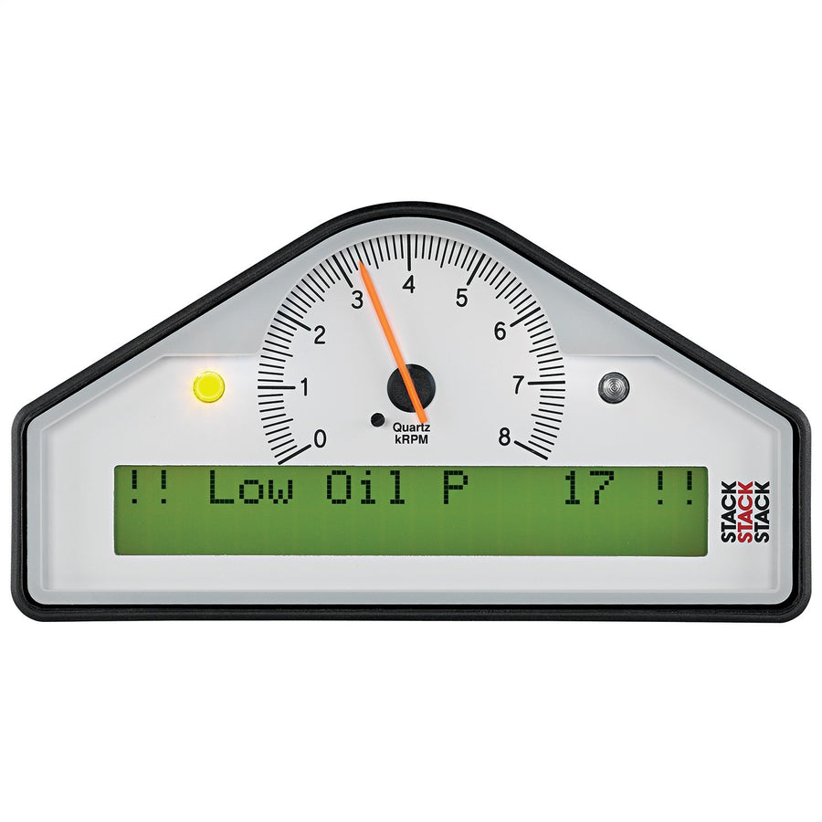 AutoMeter Race Display ST8100-B-UK, Pre-Configured, White, 0-8K RPM (Psi, Deg. C, Mph)
