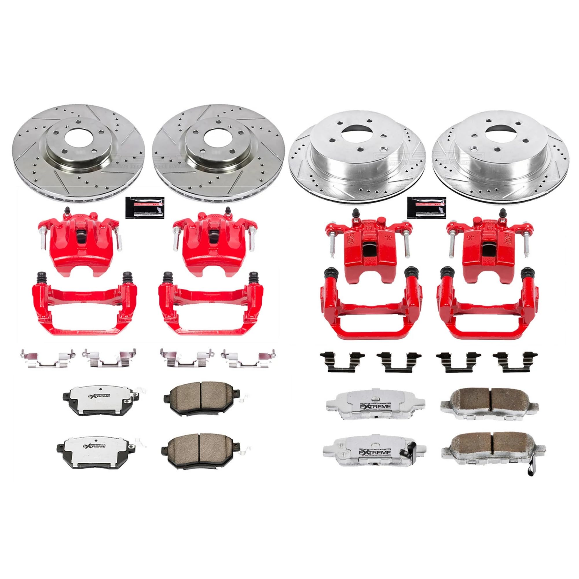 Power Stop Z26 KC119-26 Front & Rear Street Warrior Brake Kit Nissan For Nissan Murano 2006-2007 [Model Specific]