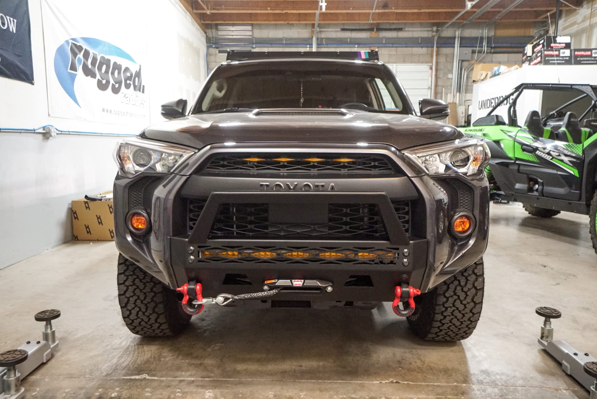 Alumilite Front Winch Bumper Compatible with ICI Aluminum Toyota 4runner 2014-2023