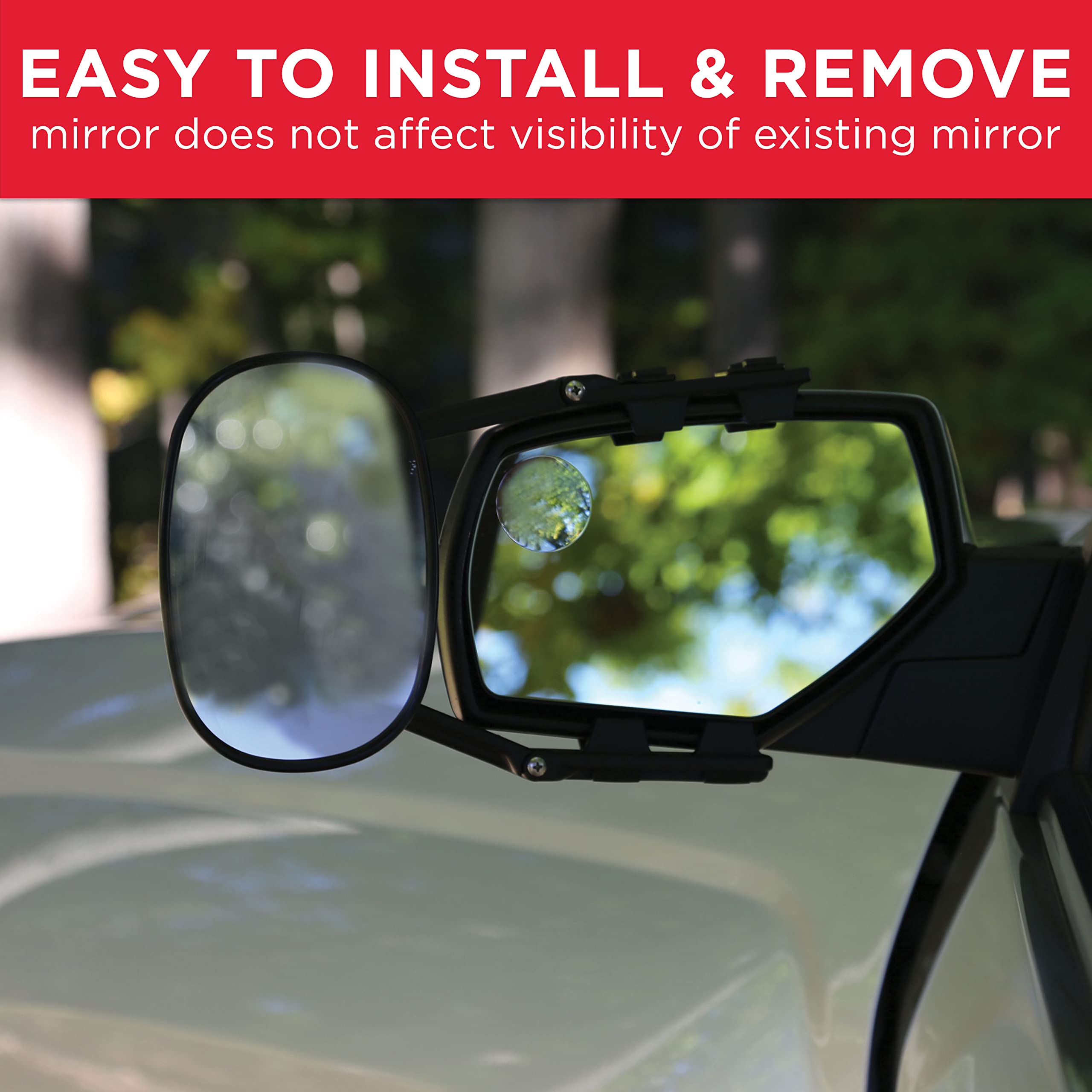 Heavy Duty TOWSMART Clip-on Towing Mirror