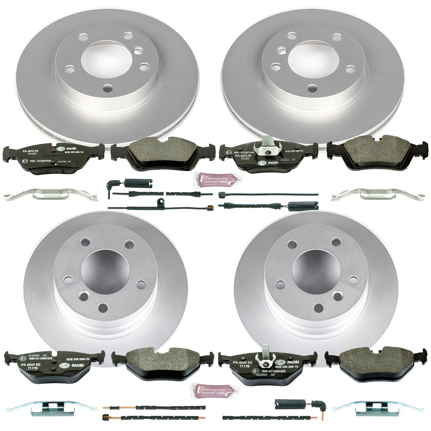 Power Stop ESK4371 Euro-Stop Brake Kit Front & Rear For BMW Z4 2003-2005 [Model Specific]