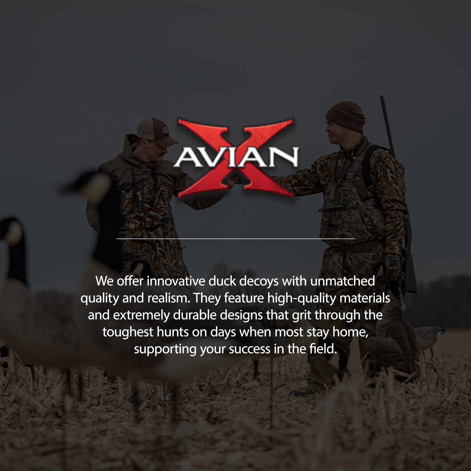 Avian X AXP Fusion Pack Honkers Full Body Canada Goose Decoys with Ultra Realistic Paint, Flocked Heads, 1 Sentry, 2 Walkers, and 3 Feeders