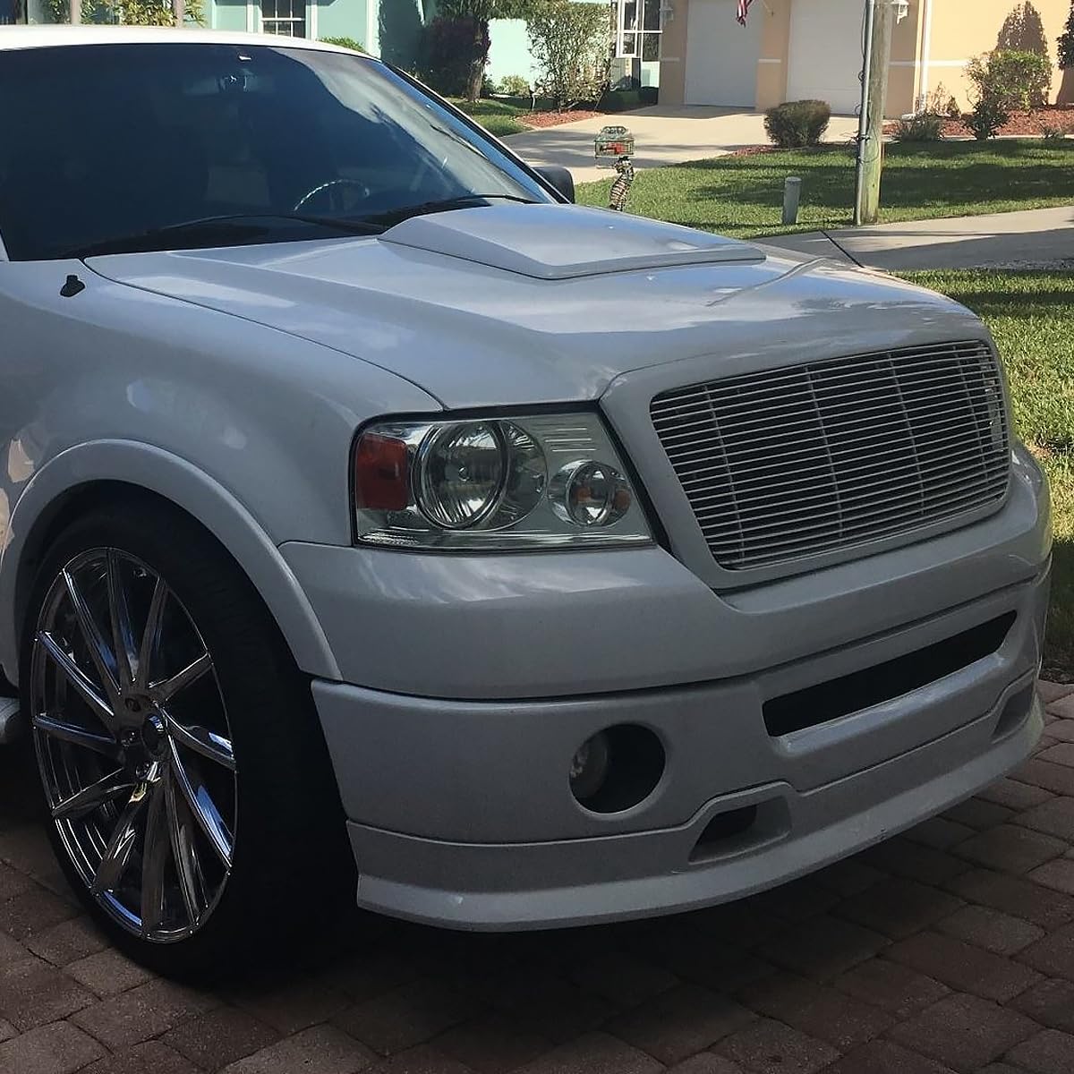 Light Smoke Spec-D Tuning Headlights Compatible with 2004-2008 Ford F-150, Left + Right Pair Headlamps Assembly