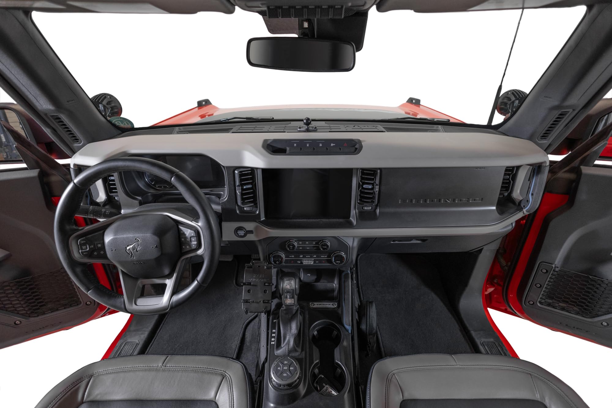 Molle Panels Center Console for The 2021-2024 Ford Bronco & 2022-2024 Ford Bronco Raptor | Digital Device Mounts | PEM Nuts for 10-24 Accessory Bolts | Made in America | Addictive Desert Designs