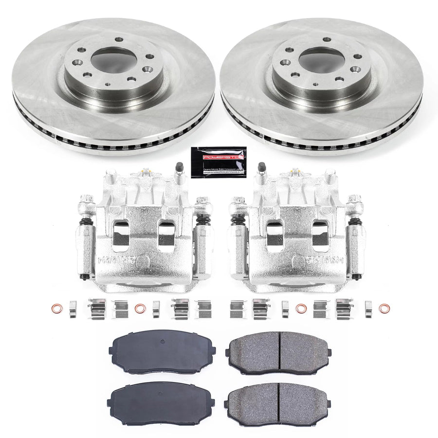 Power Stop KCOE5878A Brake Kit Stock Replacement with OE Calipers- Front For Mazda CX-9 2011-2015 [Model Specific]