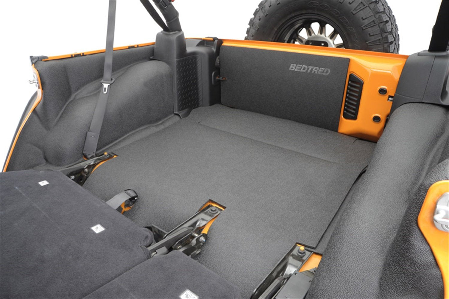 Jeep Bedtred - Bedrug | 2003 - 2006 Jeep Wrangler LJ Unlimited (04 - 06 UNLTD, 05 - 06 UNLTD Rubicon), Cargo Liner w/ Tailgate & Tub Liner | Grey - 4 pc. | BTLJ04R