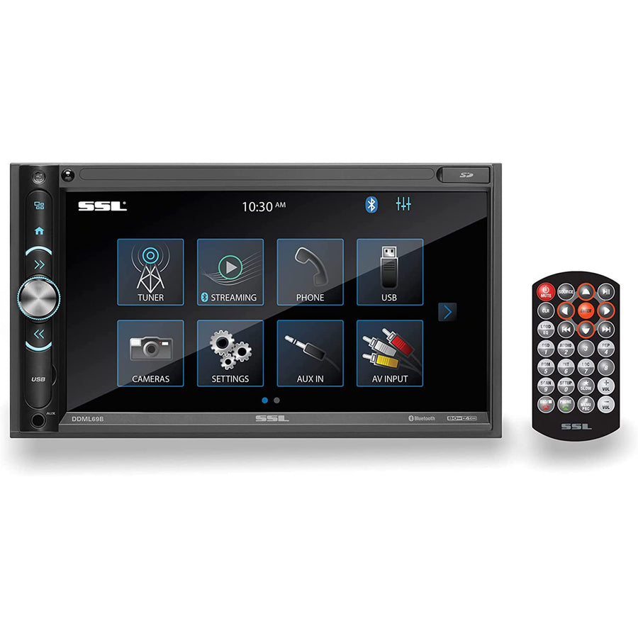 DDML69B Sound Storm Laboratories Car Stereo - A-Link (Screen Mirroring), 6.75 Inch Touchscreen, Bluetooth Audio and Hands-Free Calling, USB, SD, AUX in, AM/FM, No CD DVD, Multi-Color Illumination