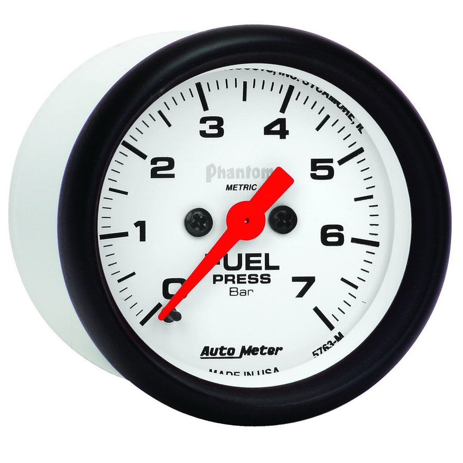 Phantom Electric Fuel Pressure Gauge Auto Meter 5763-M