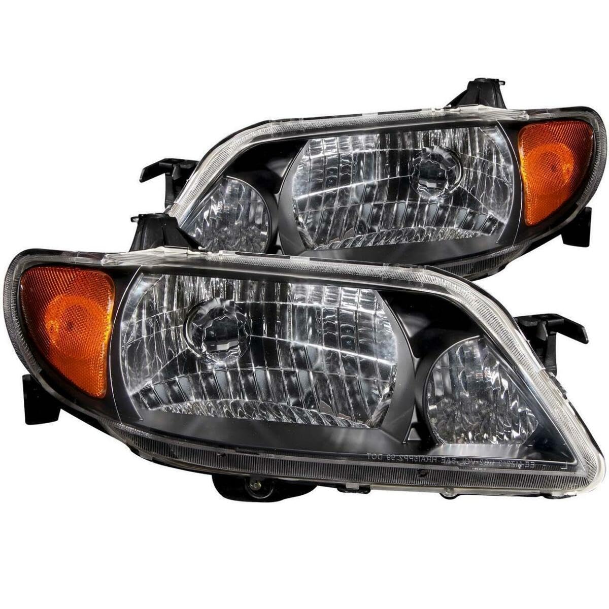 Crystal Headlight Set-Black ANZO USA 121107