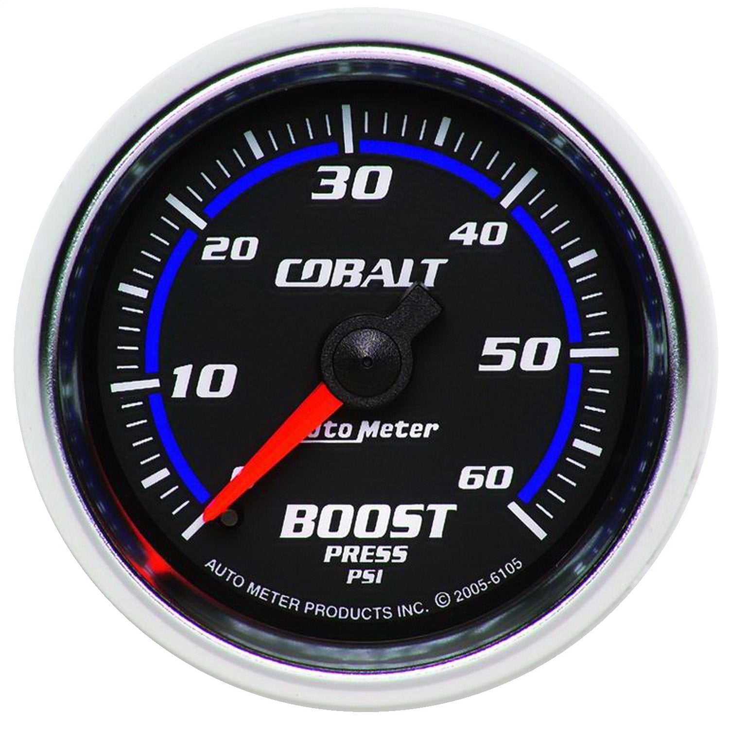 Cobalt Auto Meter 6105 Mechanical Boost Gauge, 2.3125 in.