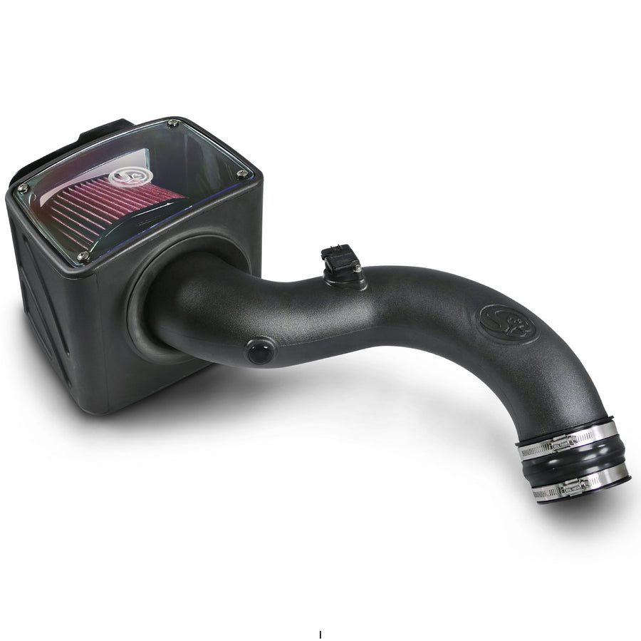 Cold Air Intake S&B Filters 75-5101 For 2001-2004 Chevy/GMC Duramax LB7 6.6L (Oiled Cleanable, 8-ply Cotton Filter)