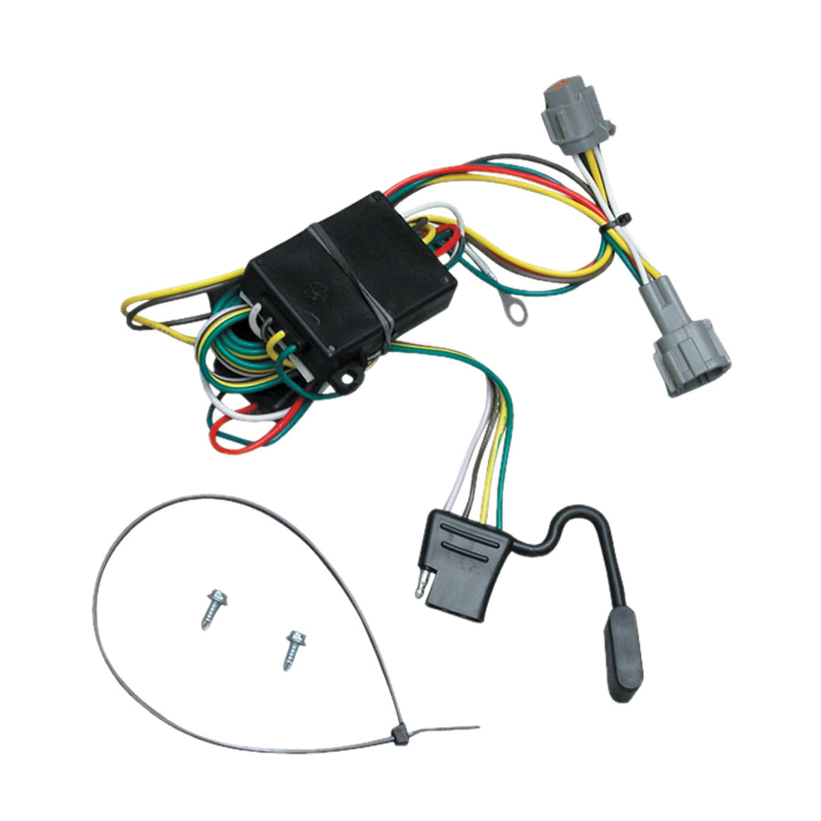 T-One Tekonsha 118362 T-Connector Custom Harness, 4-Way Flat, w/Converter, Compatible with Mercury Villager, Nissan Frontier and Quest