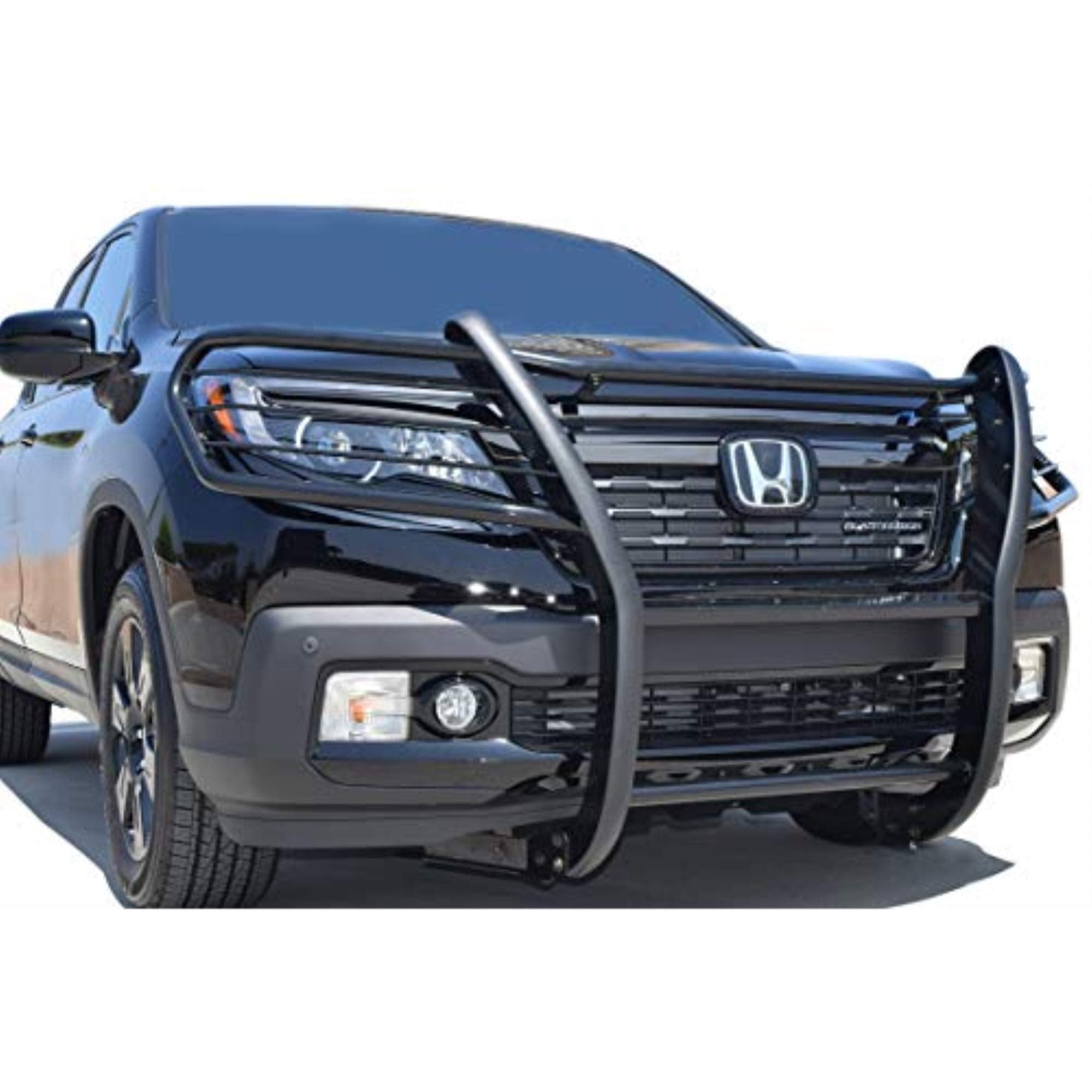 Bumper Guard Black Horse Grille brush Modular Black Compatible with 2016-2019 Honda Ridgeline-17H01MA