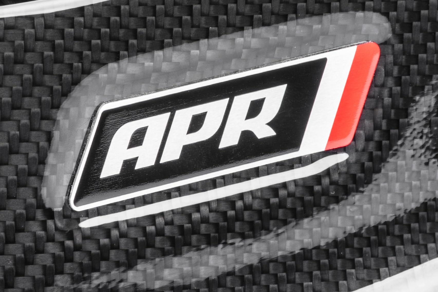 Flat APR A1000004 Badge - 55mm x 13mm - Small - Aluminum - Each