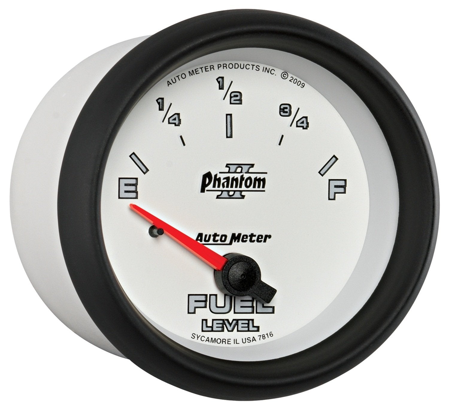 Auto Meter Phantom II 2-5/8" Empty 240 Ohm/Full 33 Ohm Fuel Level Gauge 7816