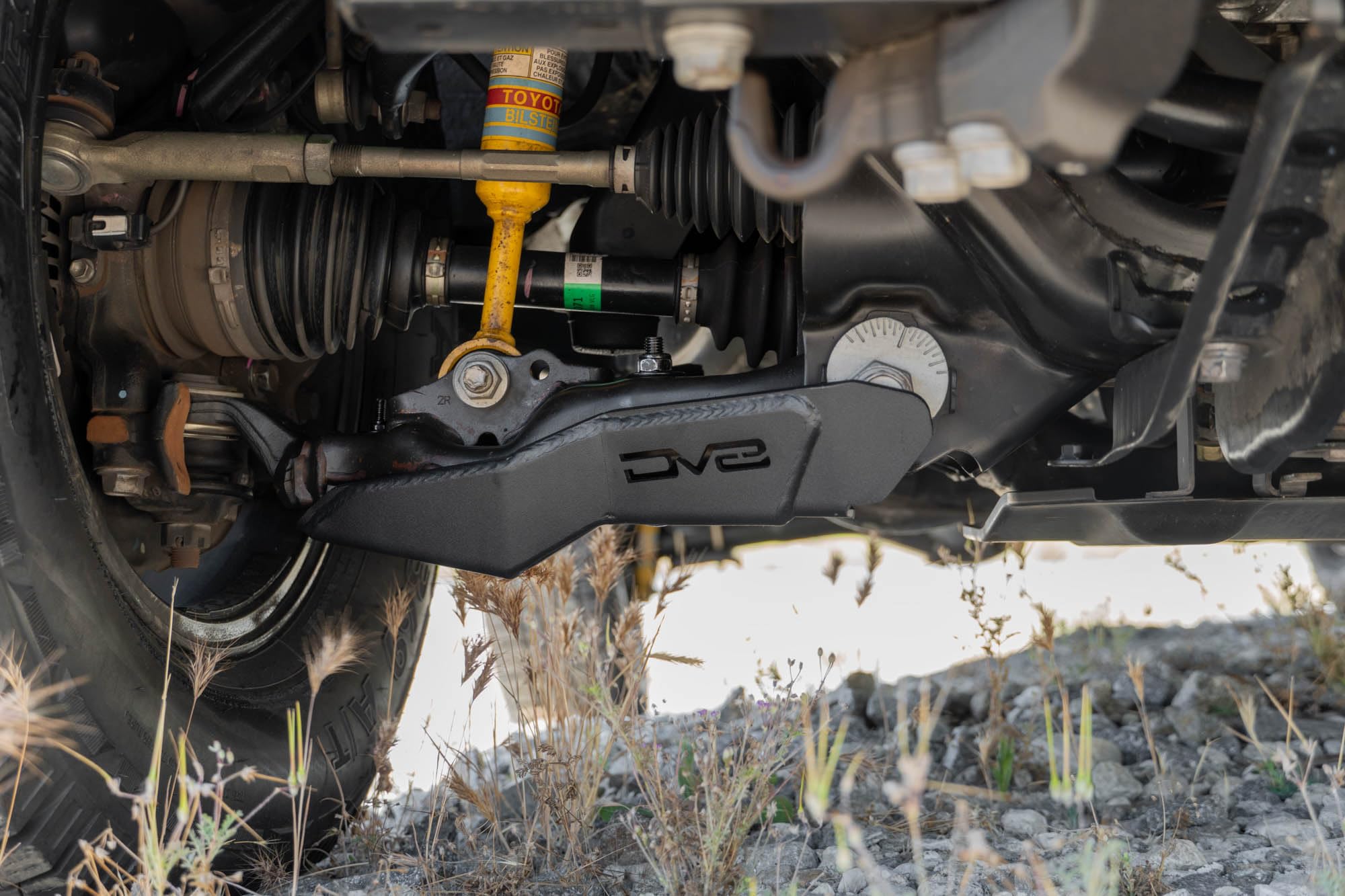A-Arm Skid Plates for Toyota Tacoma 2016-2023 | Reinforced Leading Face for Protection Against Impacts | Fully Bolt-On | Carriage Bolt Hardware Included | Black Powder Coat Finish | Sold as a Pair