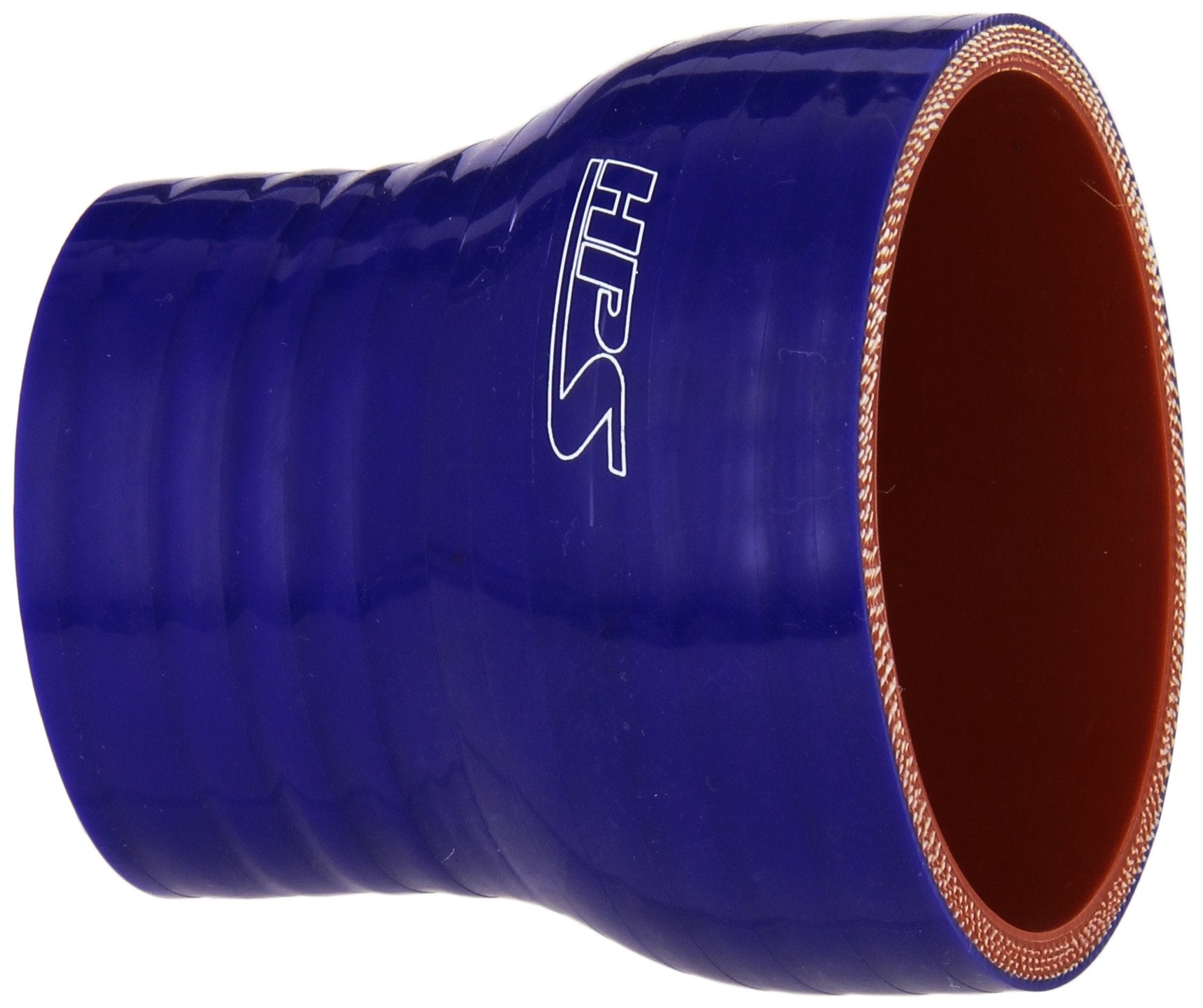 HPS HTSR-200-275-BLUE High Temperature 4-ply Reinforced Silicone Reducer Coupler Hose, 80 PSI Maximum Pressure, 3" Length, 2" > 2-3/4" ID, Blue