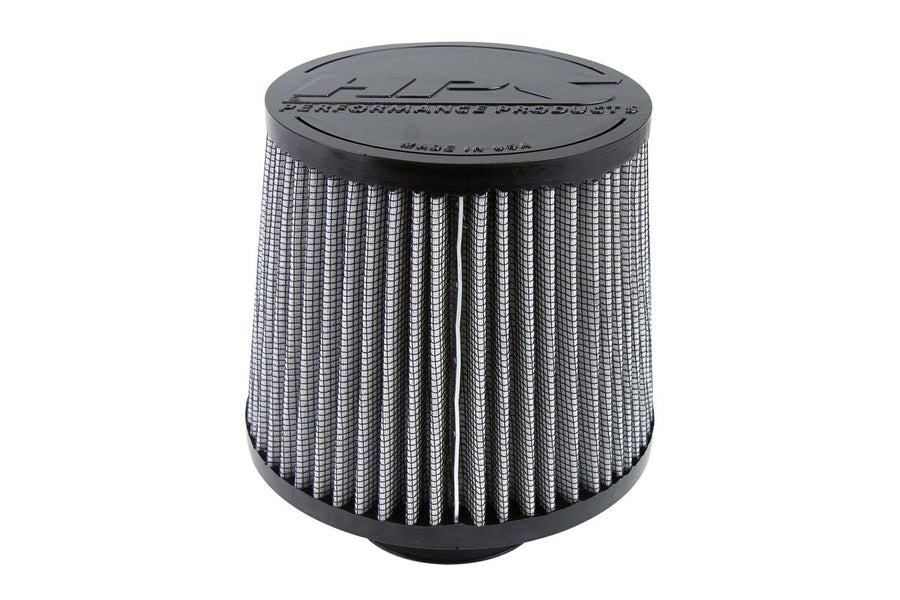 HPS Performance Air Filter 6" Element Length, 2.75" ID, 7.75" Overall Length, HPS-4274, Gray