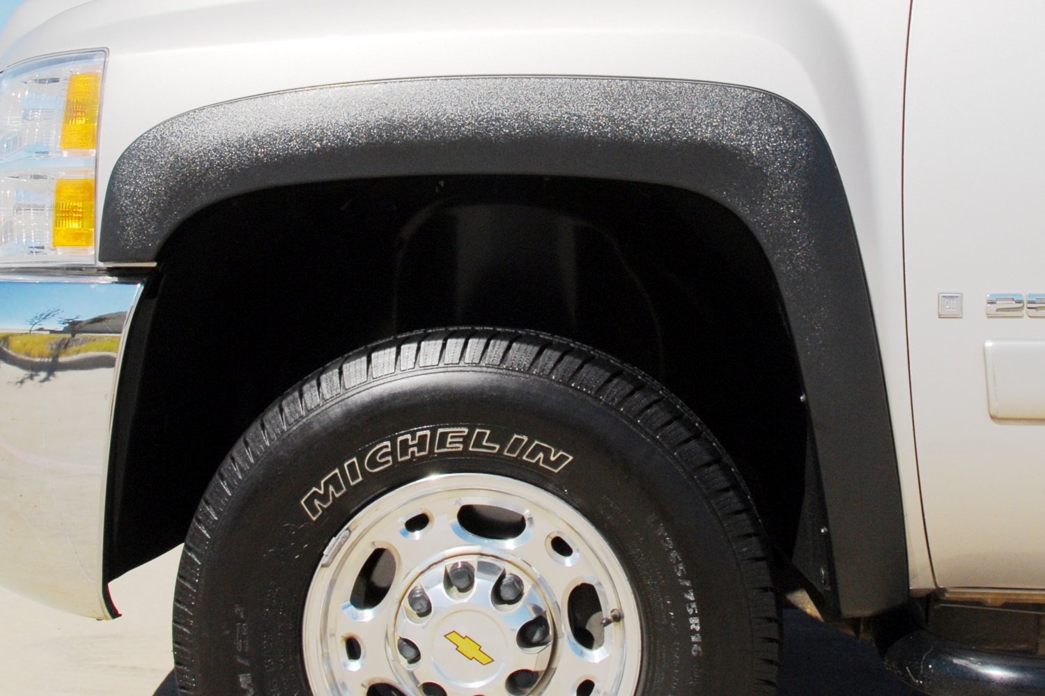 Lund SX106SA Black Sport Style Elite Series Standard Front Fender Flare - 2 Piece