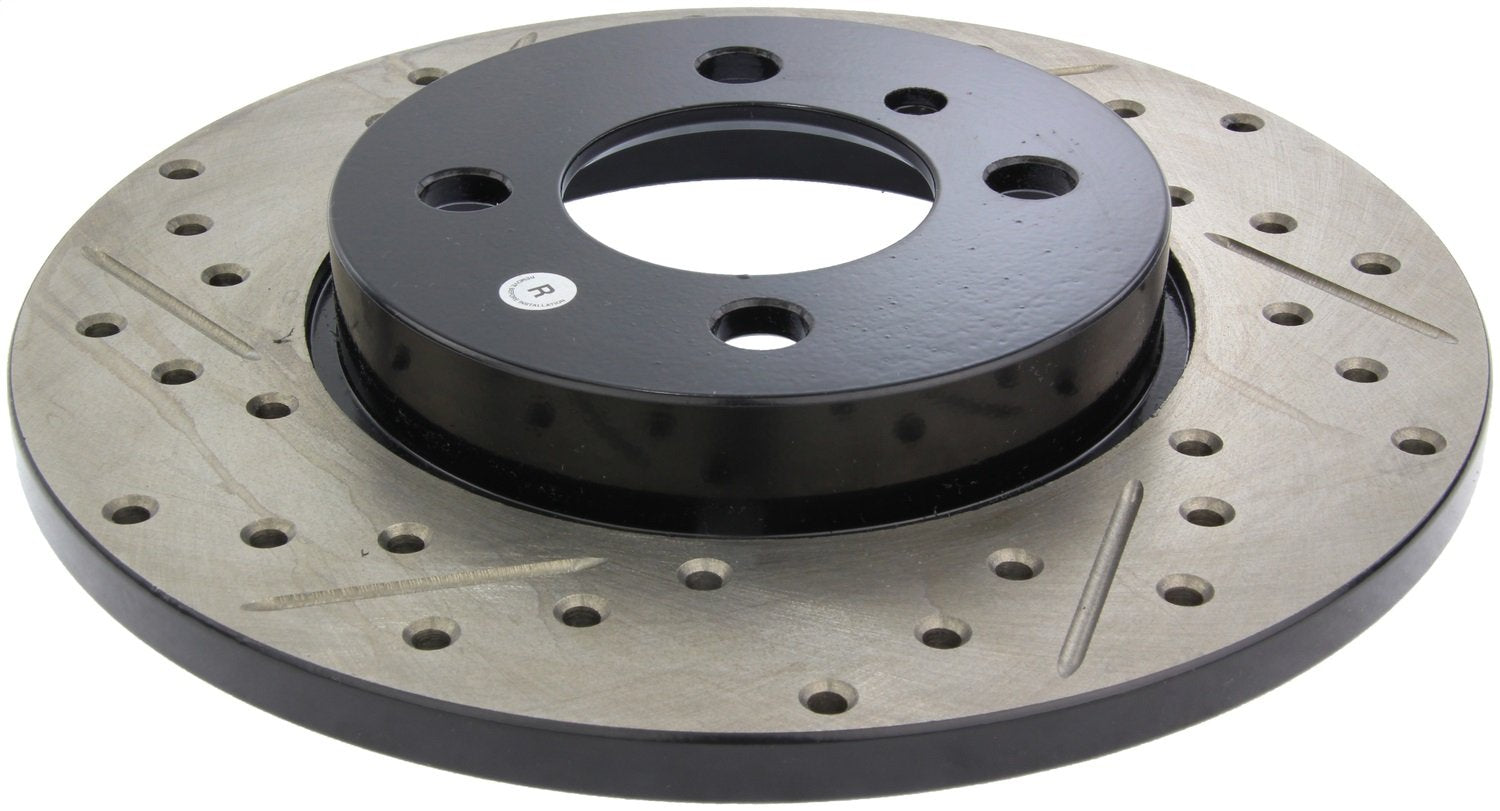 StopTech Centric 127.34010R Sport Drilled/Slotted Brake Rotor (Front Right), 1 Pack